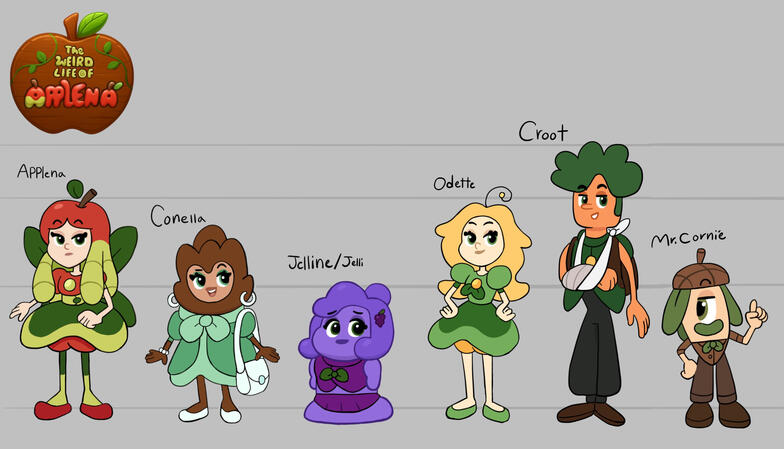 The Weird Life of Applena Main Cast